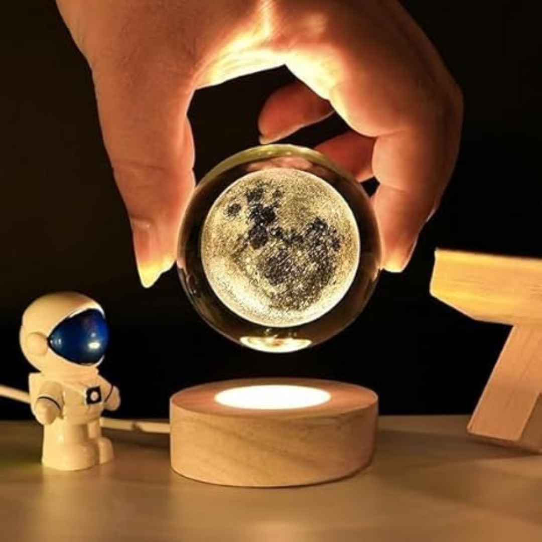 Moon & Galaxy Crystal Ball Lamp , Perfect Gift Idea πβ¨ β Buy 1 Get 1 Free!