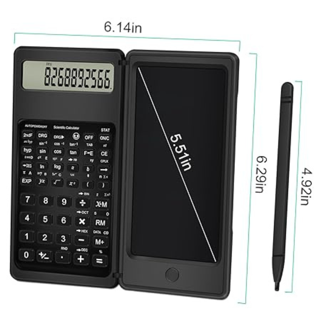 3-in-1 Smart Calculator with LCD Notepad
