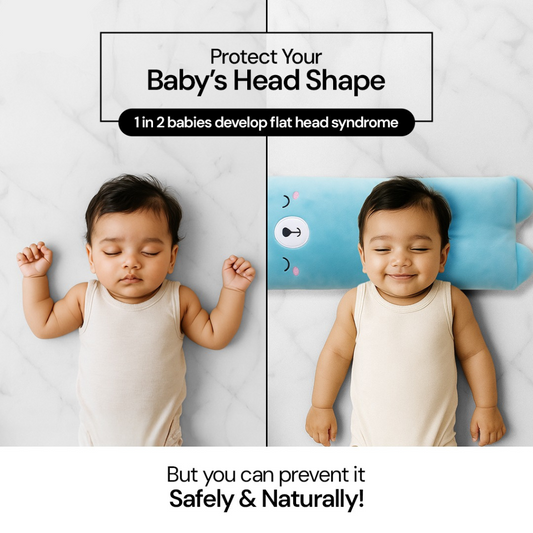 Baby Shaping Head Support Pillow - Assorted Colour
