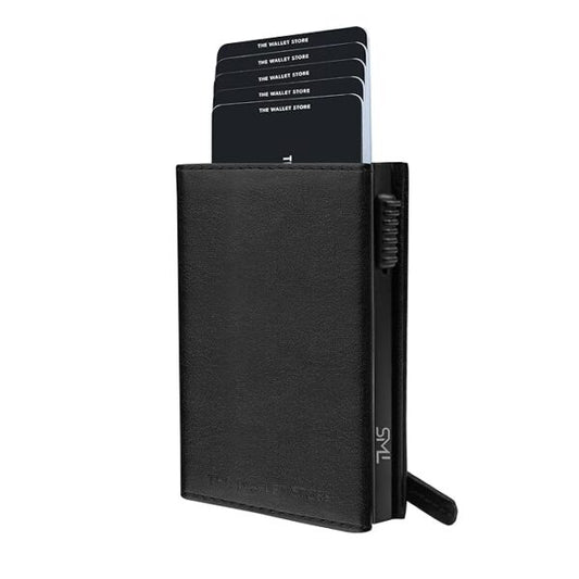 Premium RFID-Blocking Slim Wallet with Pop-Up Cardholder