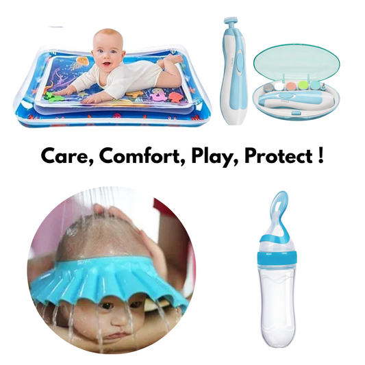Tiny Treasures: Baby Essentials 4-in-1 Combo – Smart Care for Happy Babies