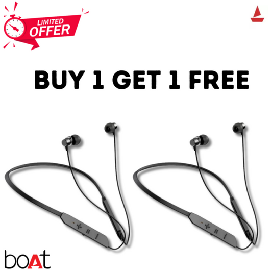 BoAt BT Max Wireless Bluetooth Neckband Buy 1 Get 1 Free (Combo of 2) – 1st copy