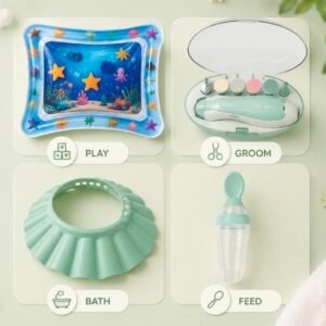 4-in-1 Baby Essentials Combo – Safety, Hygiene & Fun in One